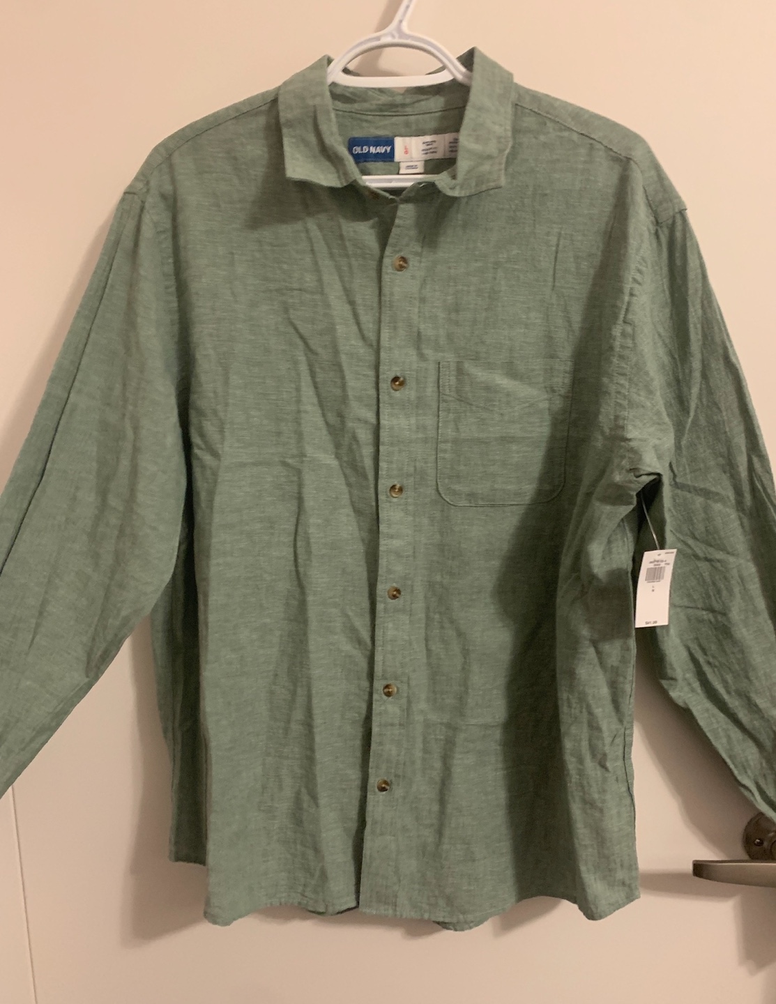 Men’s Linen Button-Down Shirt