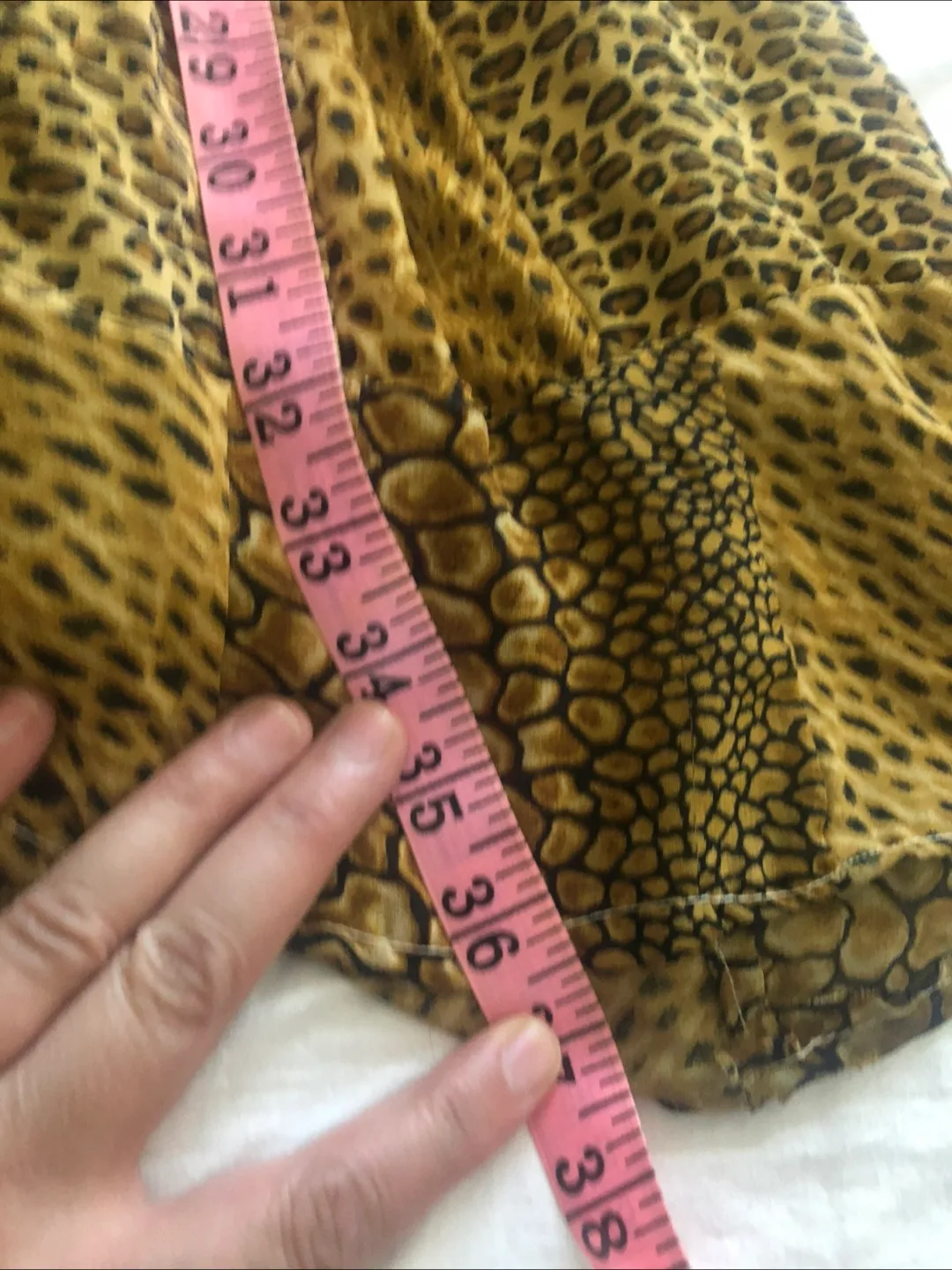 🇨🇦 Brown & Leopard Print Skirt - Size 34 thumbnail