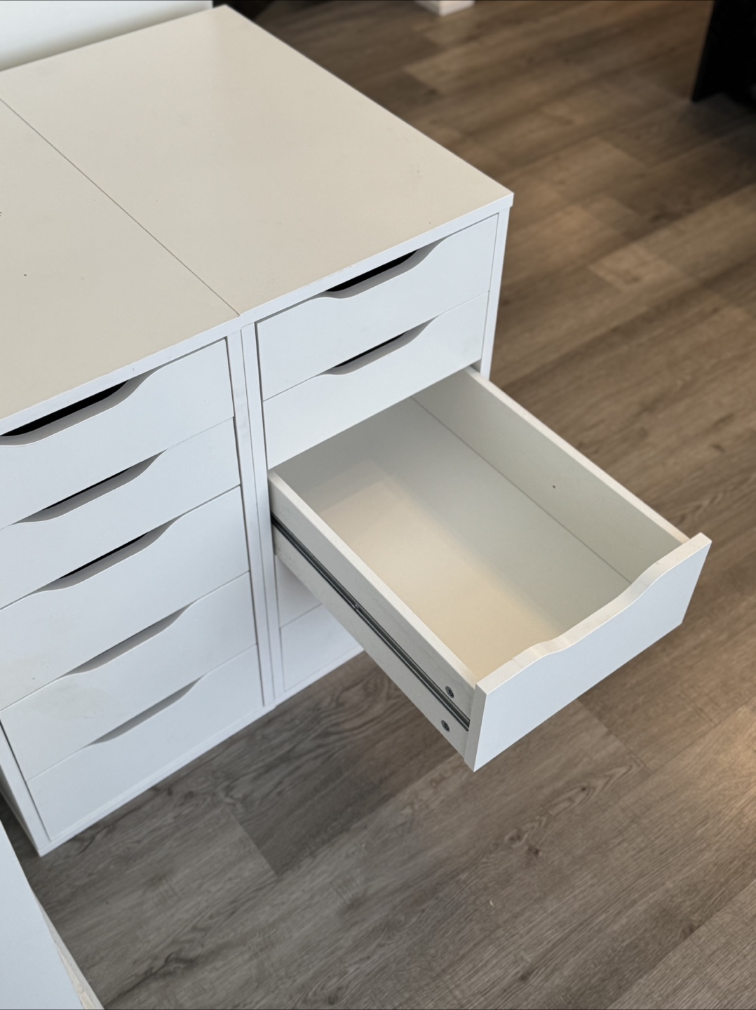 Two IKEA Alex Drawer Units - White - photo 2
