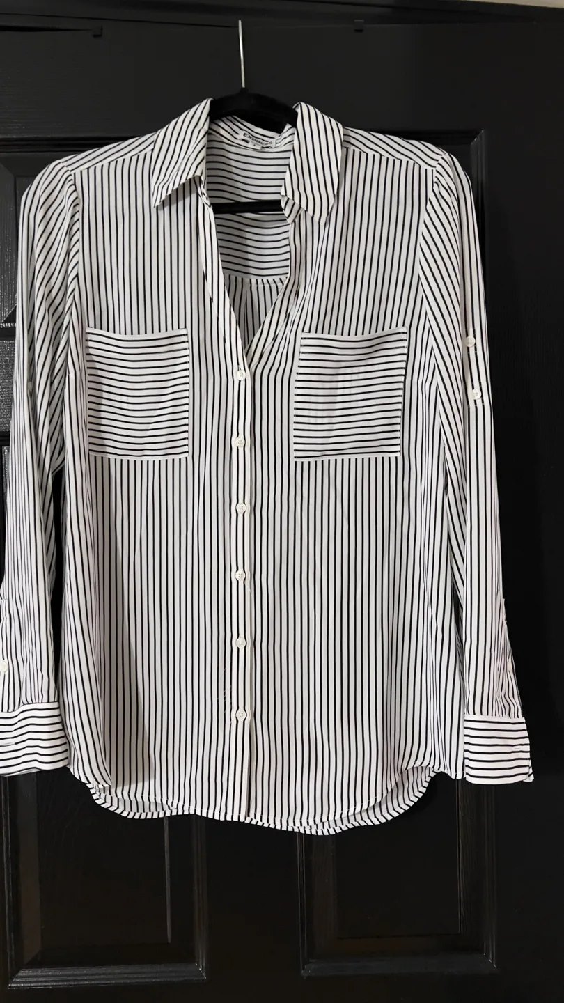 Express Striped Blouse - Size Large thumbnail