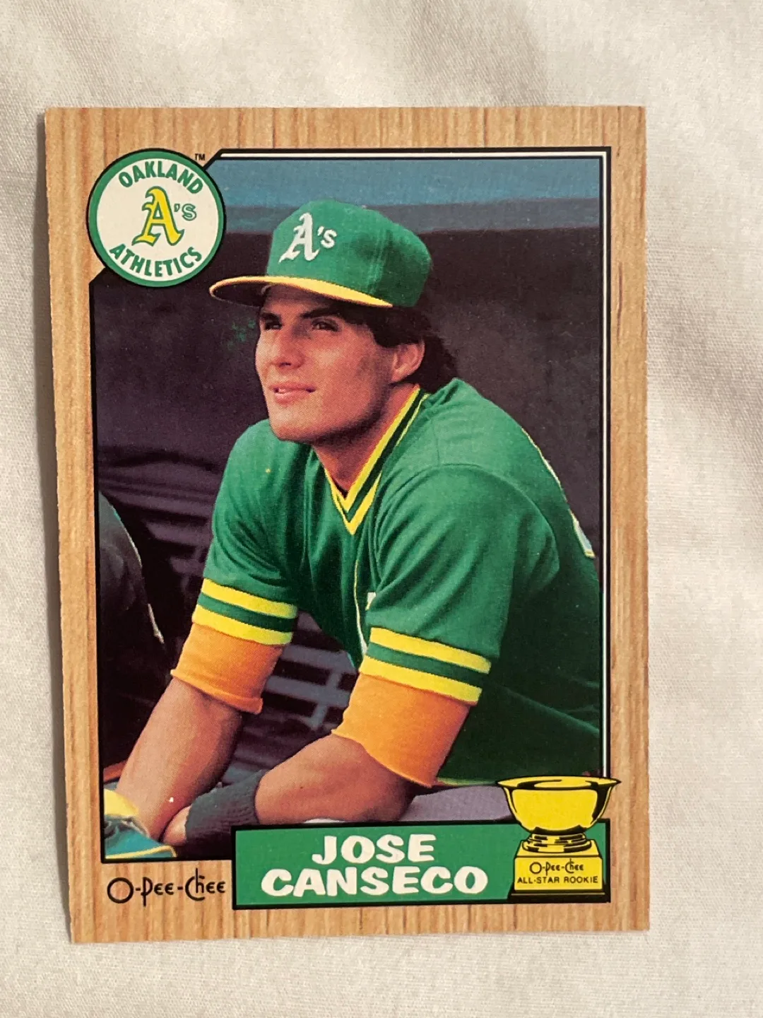 Jose Canseco rookie card thumbnail