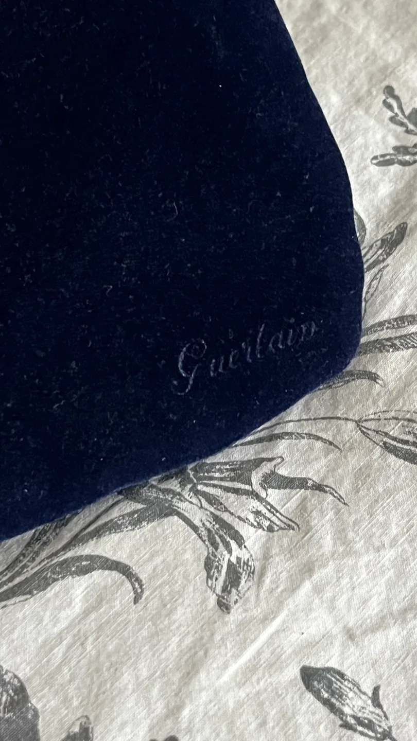 Guerlain Navy Blue Velvet Makeup Bag thumbnail