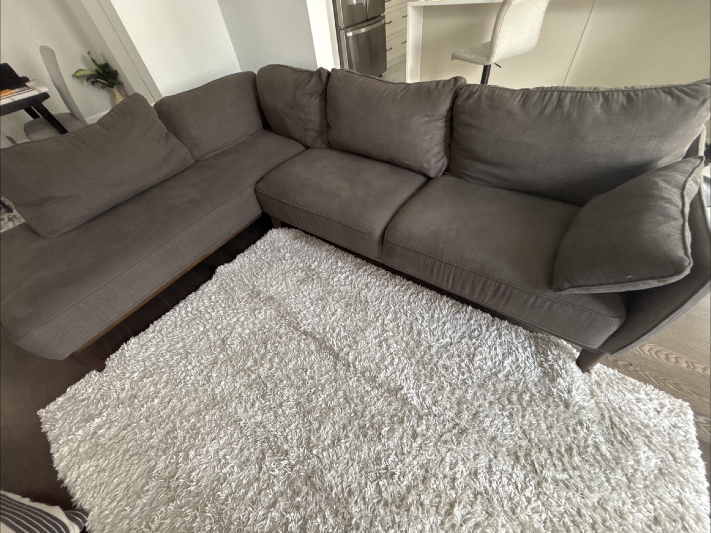 Comfortable Grey Sectional Sofa