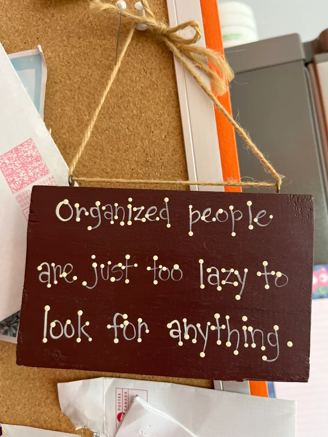 Handmade Wooden Sign - Organized People thumbnail