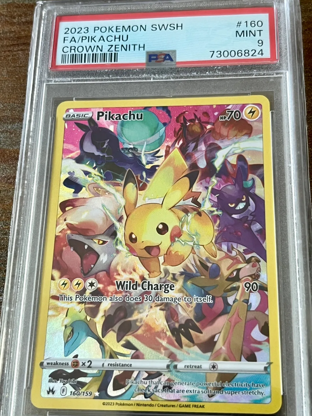 PSA 9 Pikachu 160/159 thumbnail