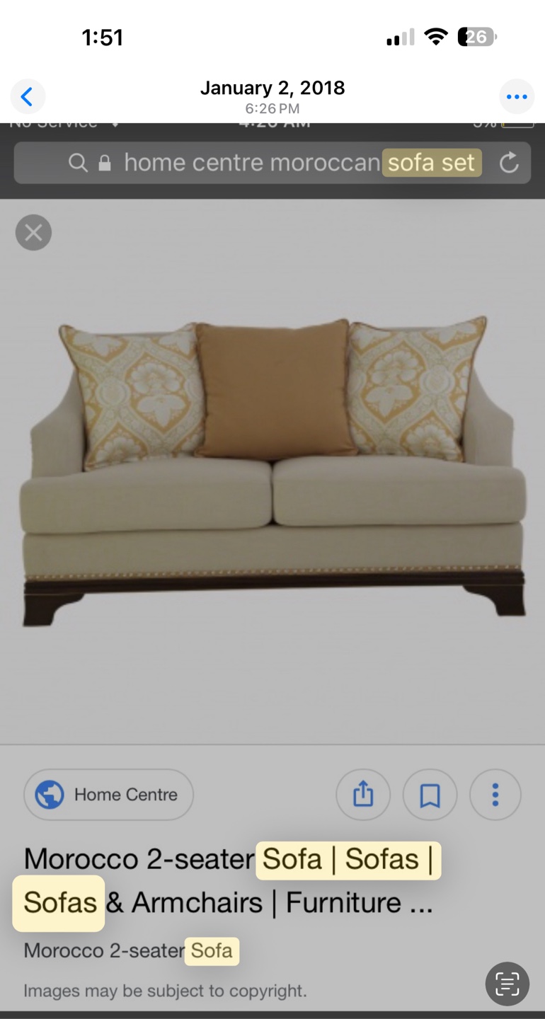 Moroccan Beige Sofa set dubai with Pillows - photo 4