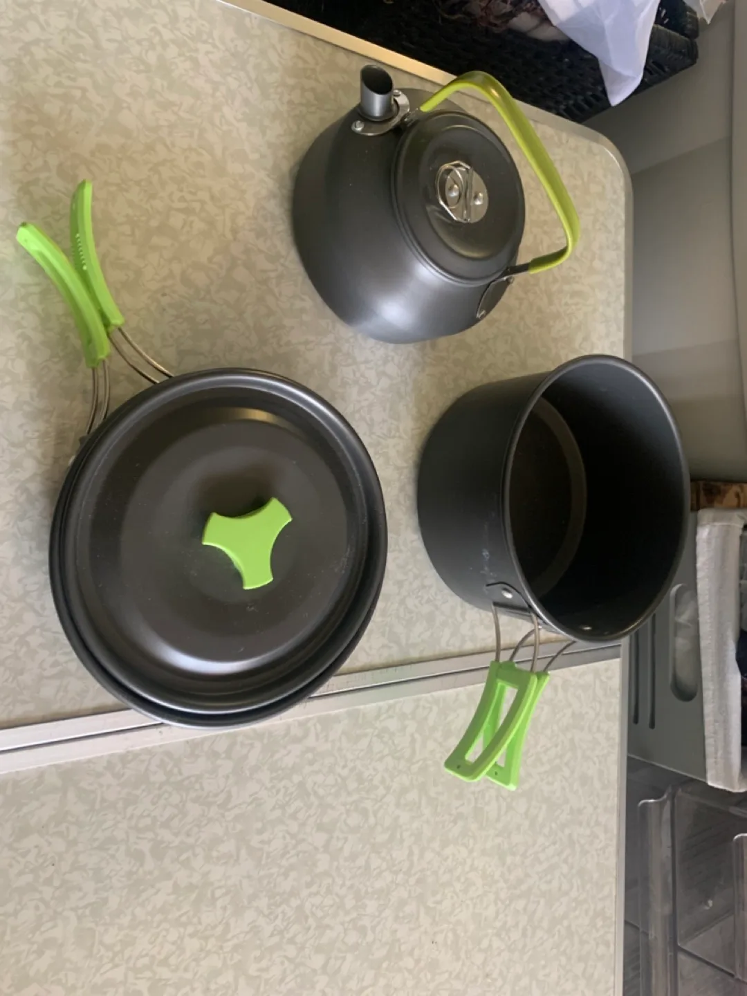 Camping Cookware Set - Kettle, Pot, Pan thumbnail