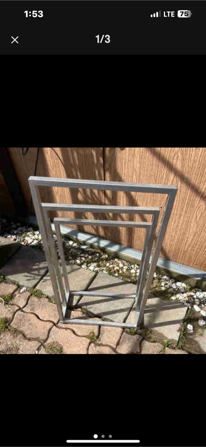 Silver Metal Towel Rack