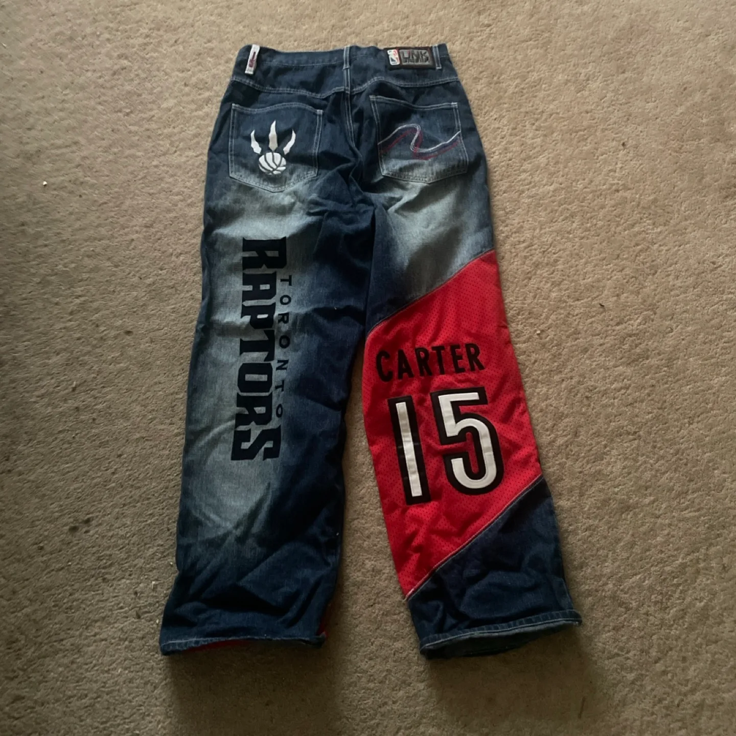 Vintage nba store Vince Carter raptors denim jeans thumbnail