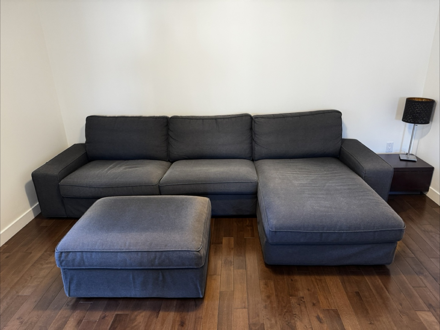 IKEA Kivik Sectional Sofa with Ottoman - Grey - photo 3