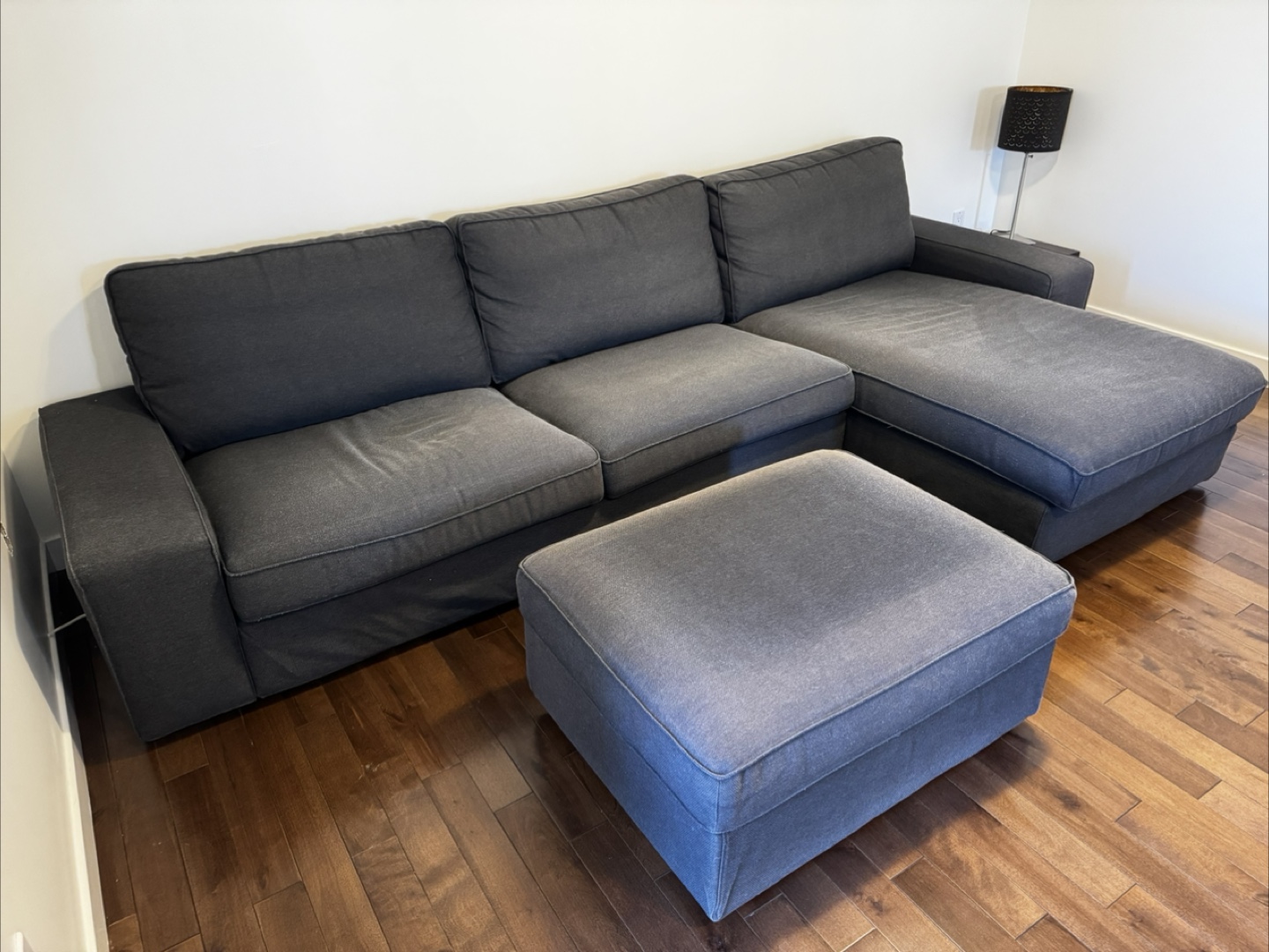 IKEA Kivik Sectional Sofa with Ottoman - Grey - photo 2