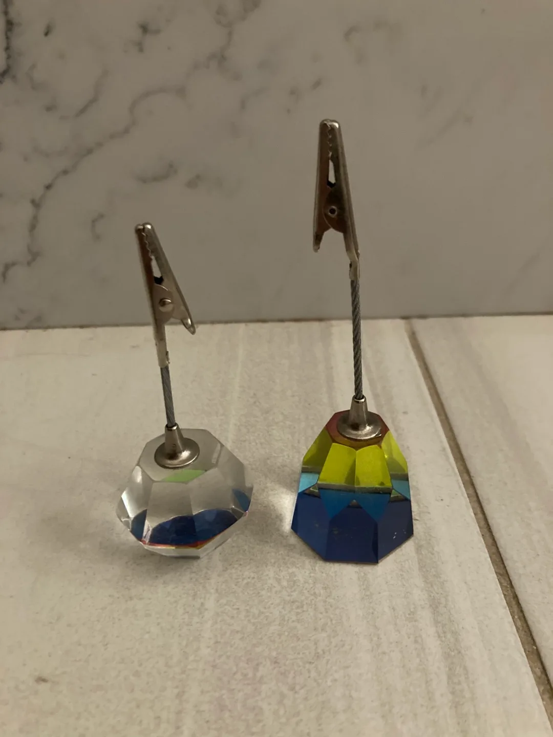 🇨🇦🍁Glass Place Card or photo Holders thumbnail