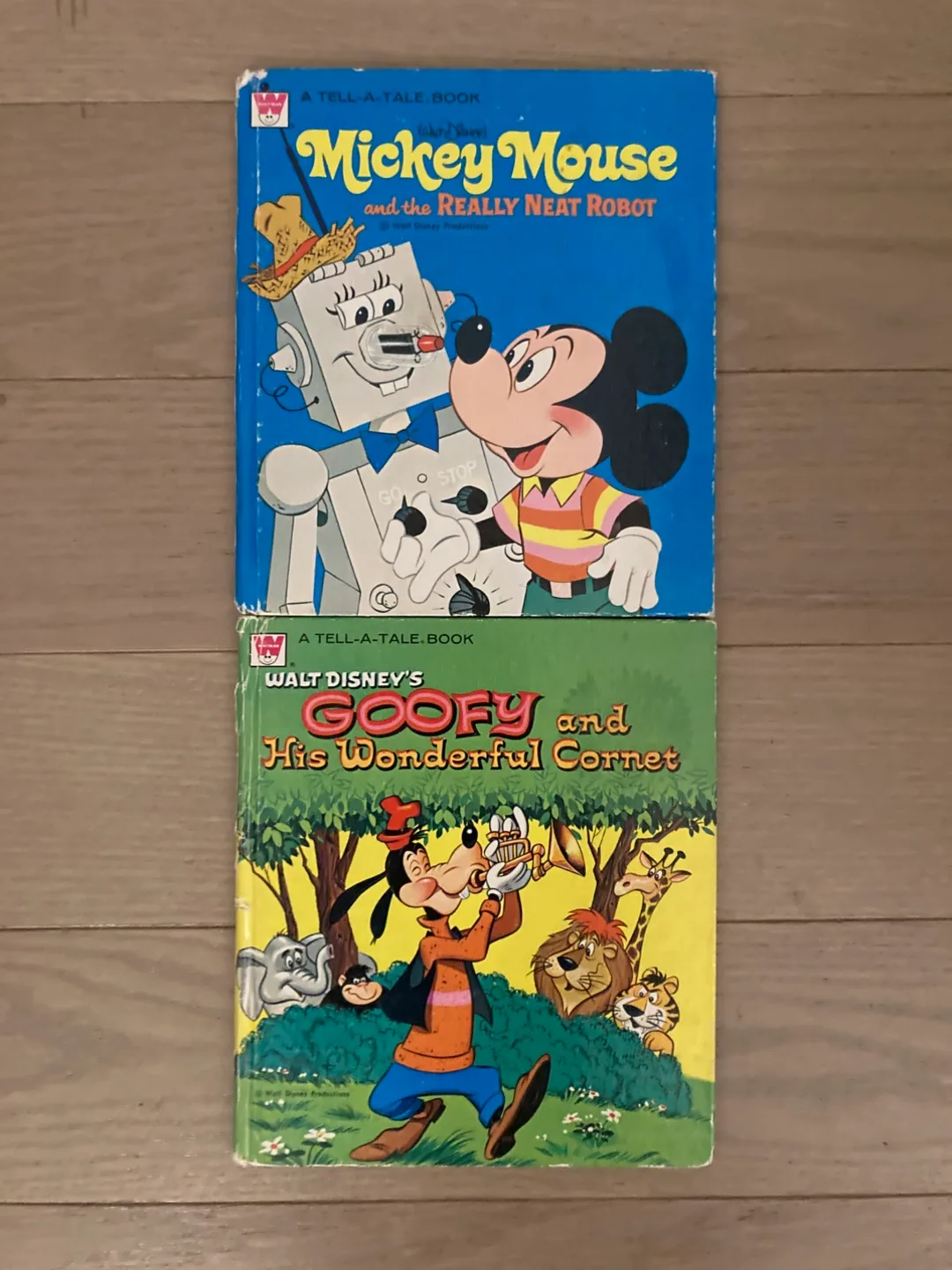 🇨🇦🍁vintage Disney Tell-A-Tale Books: Mickey Mouse & Goofy thumbnail