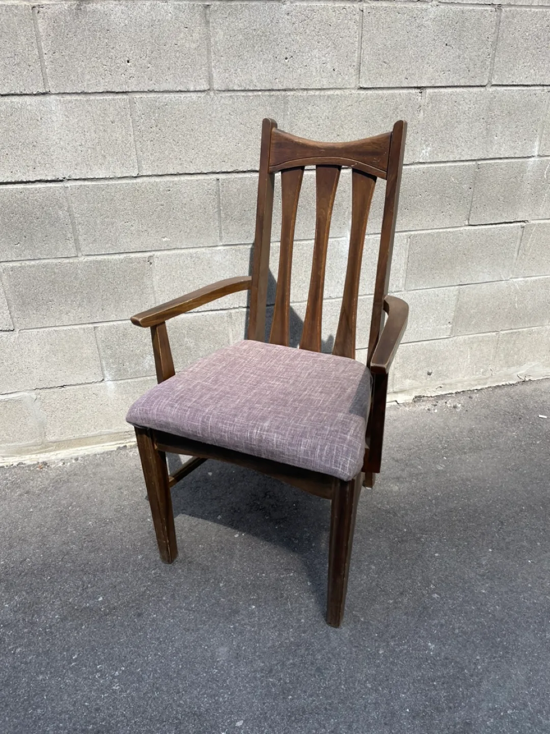 Vintage mid century modern Wooden Armchair thumbnail