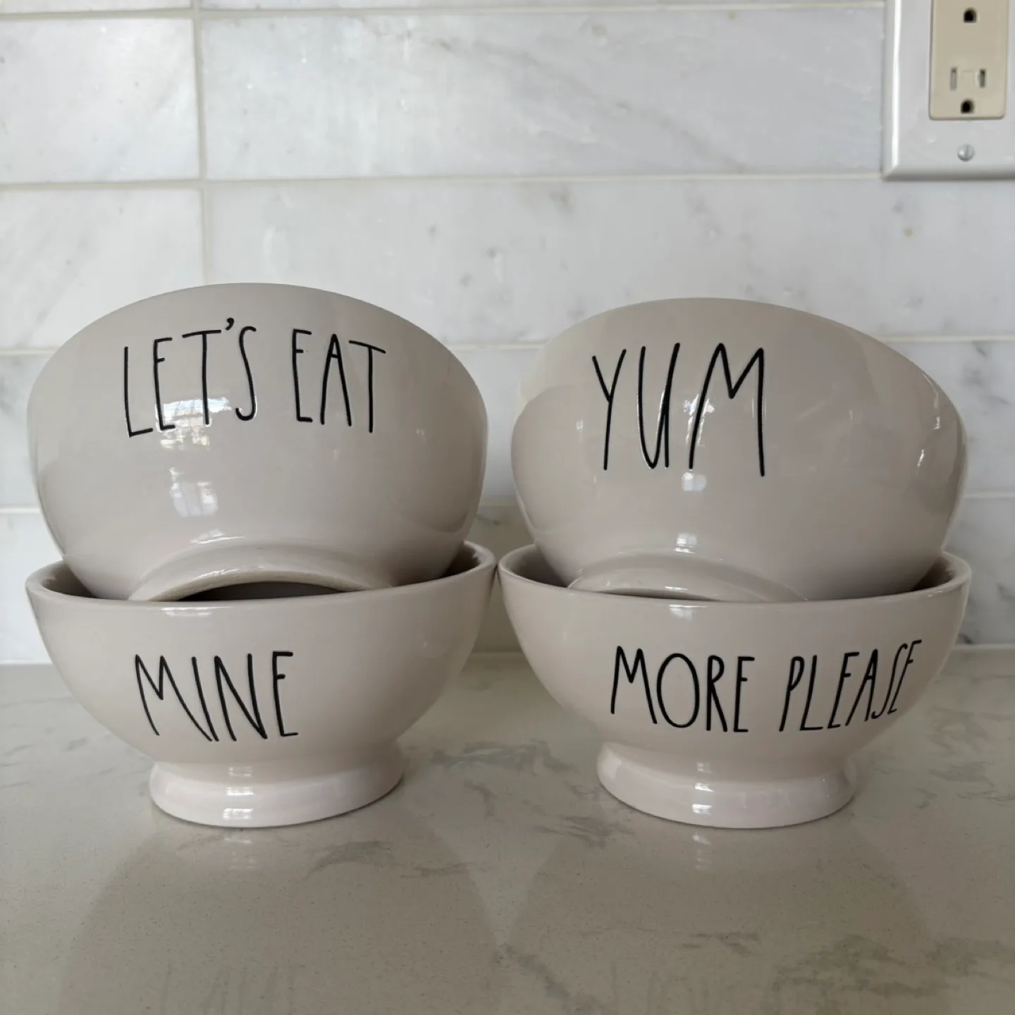 Rae Dunn Bowls, set of 4 thumbnail