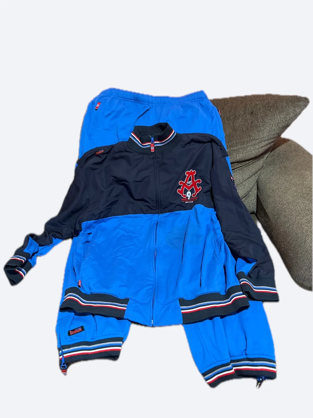 Stadium Blue Tracksuit - Jacket & Pants - Medium thumbnail