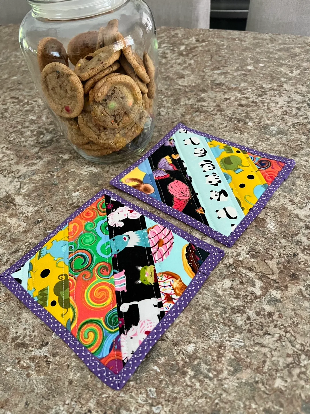 Handmade Fabric Coasters .accessories are Not included. thumbnail