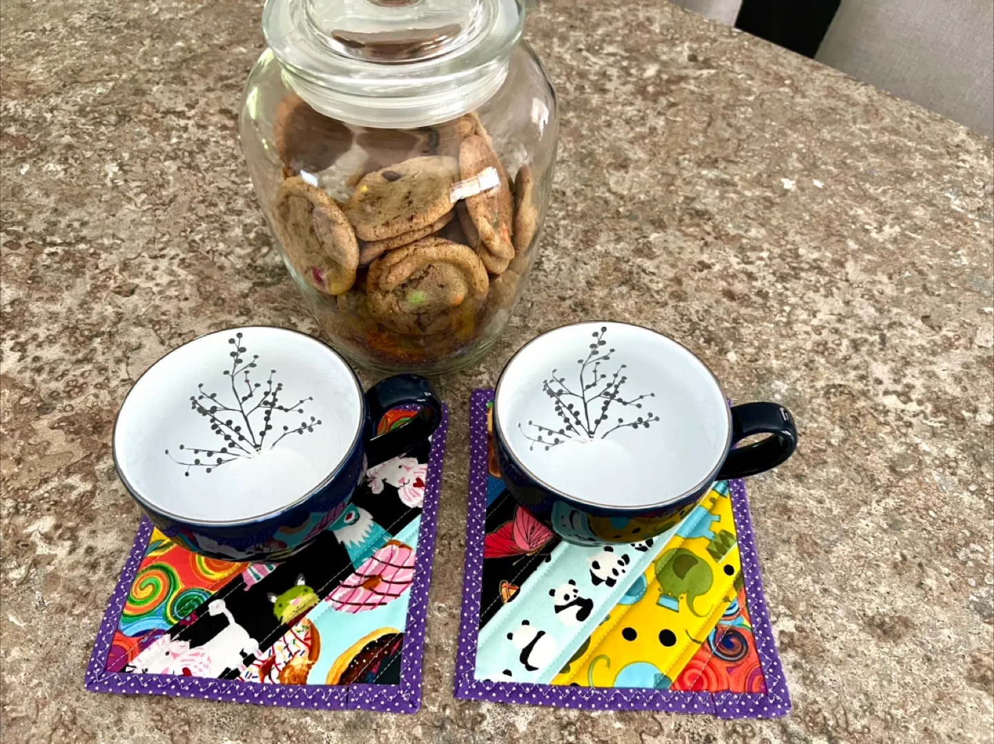 Handmade Fabric Coasters .accessories are Not included. image indicator(5)