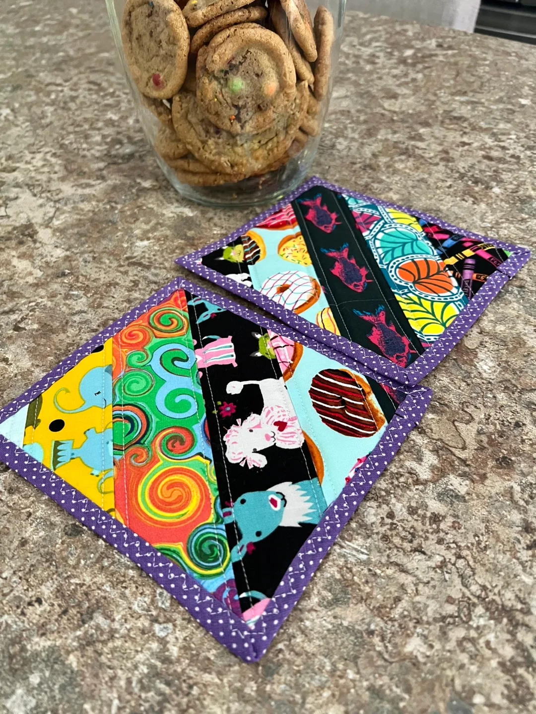 Handmade Fabric Coasters .accessories are Not included. image indicator(3)