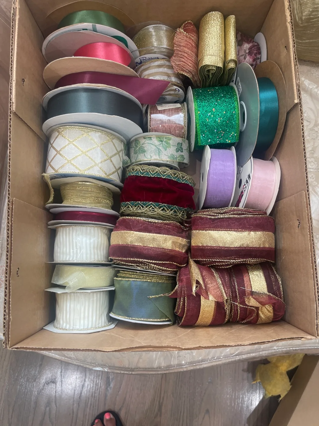 Box of Ribbons and Fabric thumbnail