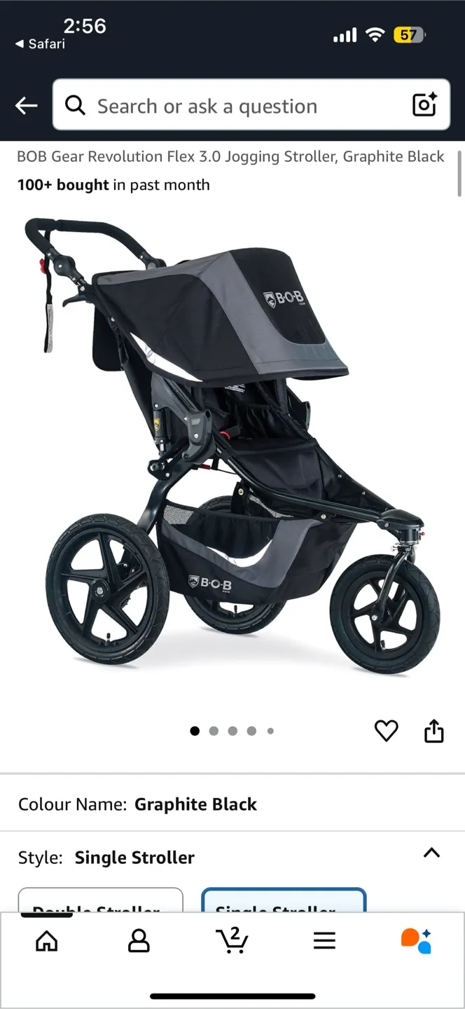 BOB Gear Revolution Flex 3.0 Jogging Stroller image indicator(4)