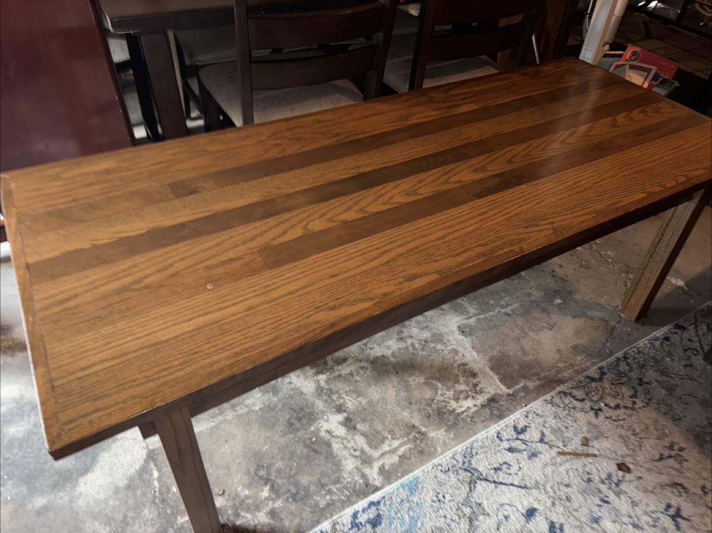 Wooden coffee table
