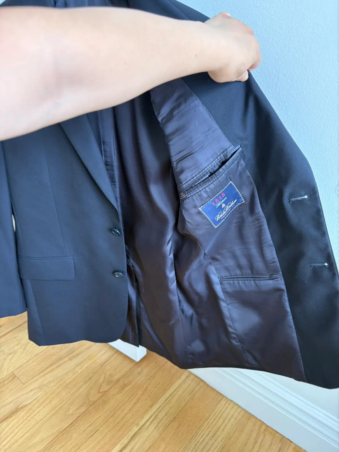 Brooks Brothers 1818 Madison Blazer, Size 37S Navy image indicator(6)