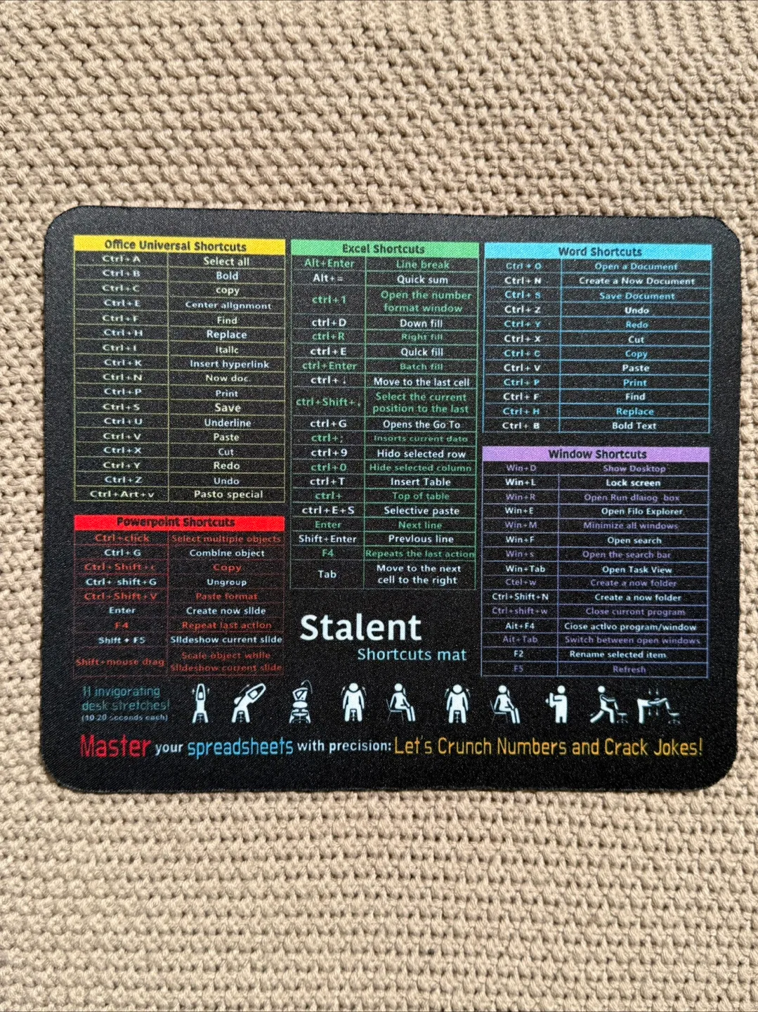 Microsoft Office Shortcuts Mousepad - New thumbnail
