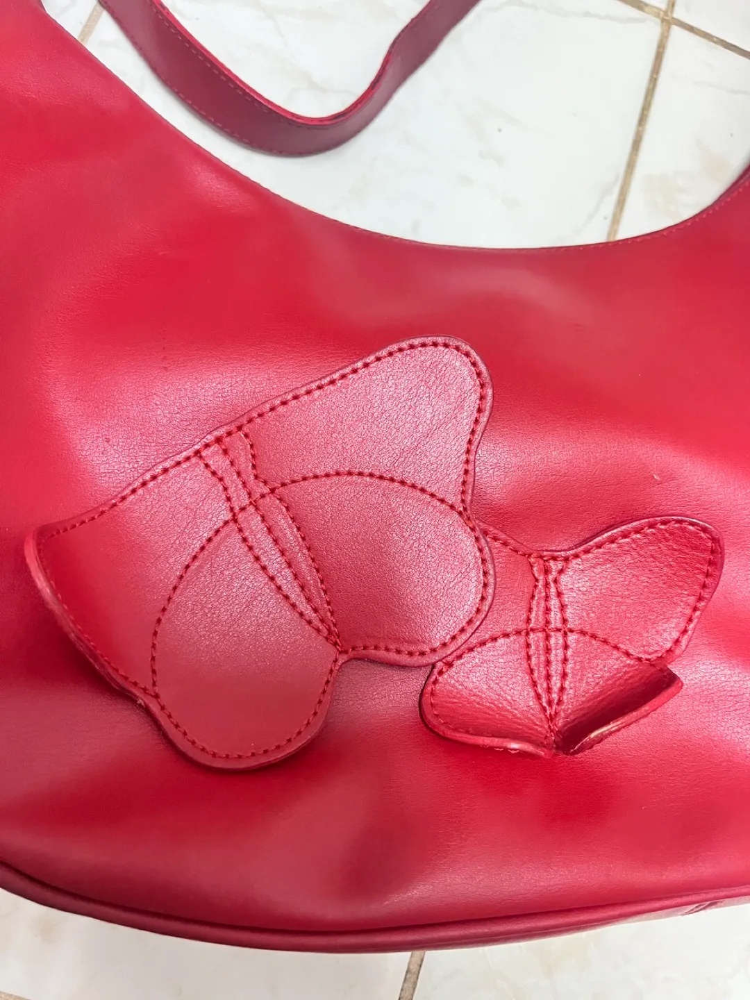Furla Red Leather Shoulder Bag thumbnail
