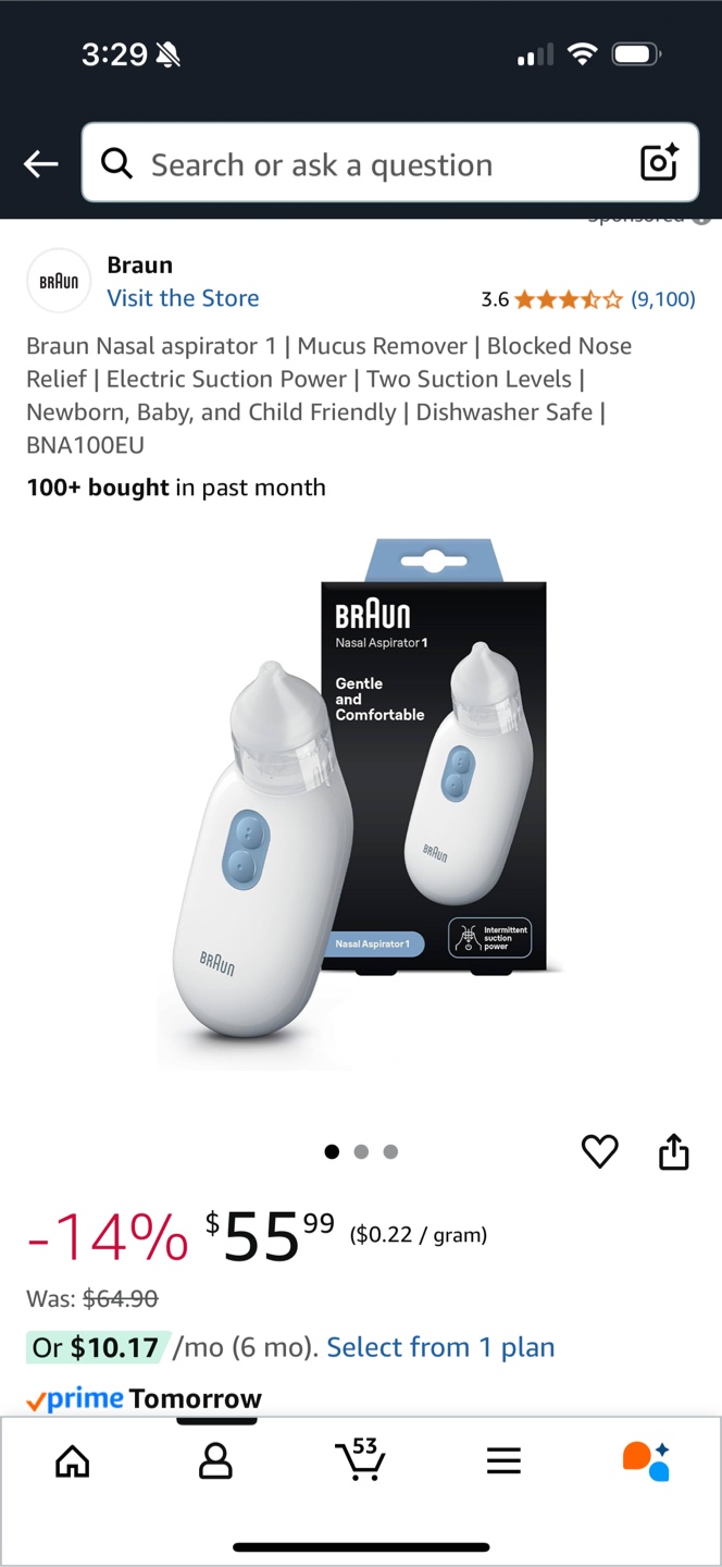 Braun Nasal Aspirator 1 - Mucus Remover - photo 2