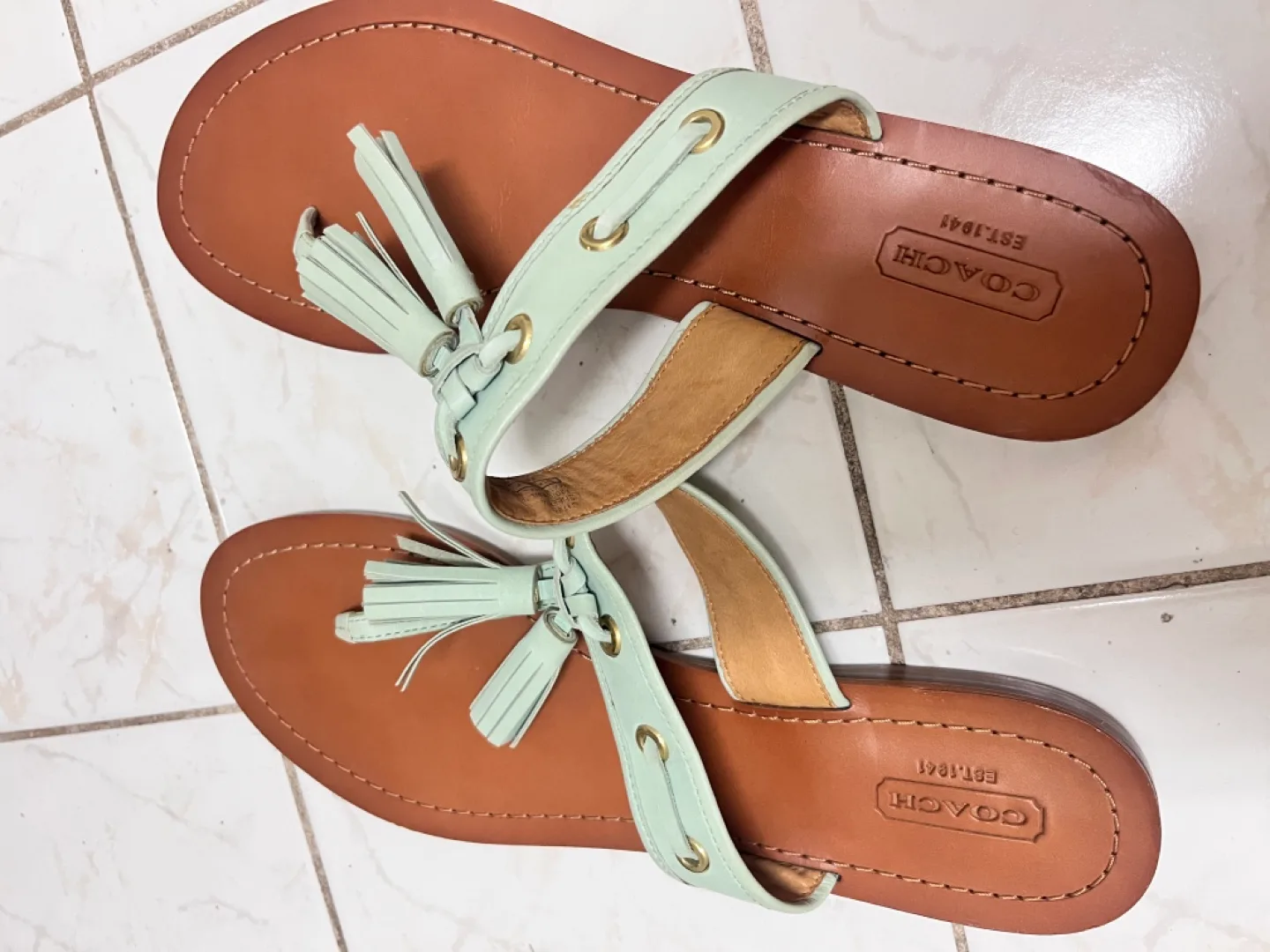 Coach T-strap Sandals thumbnail