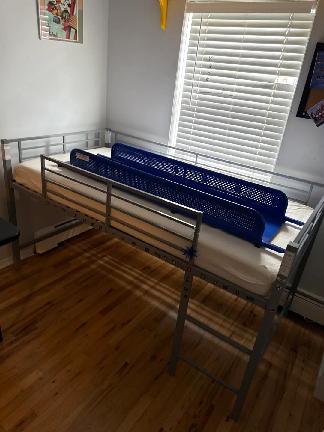 Child’s loft bed with slide thumbnail