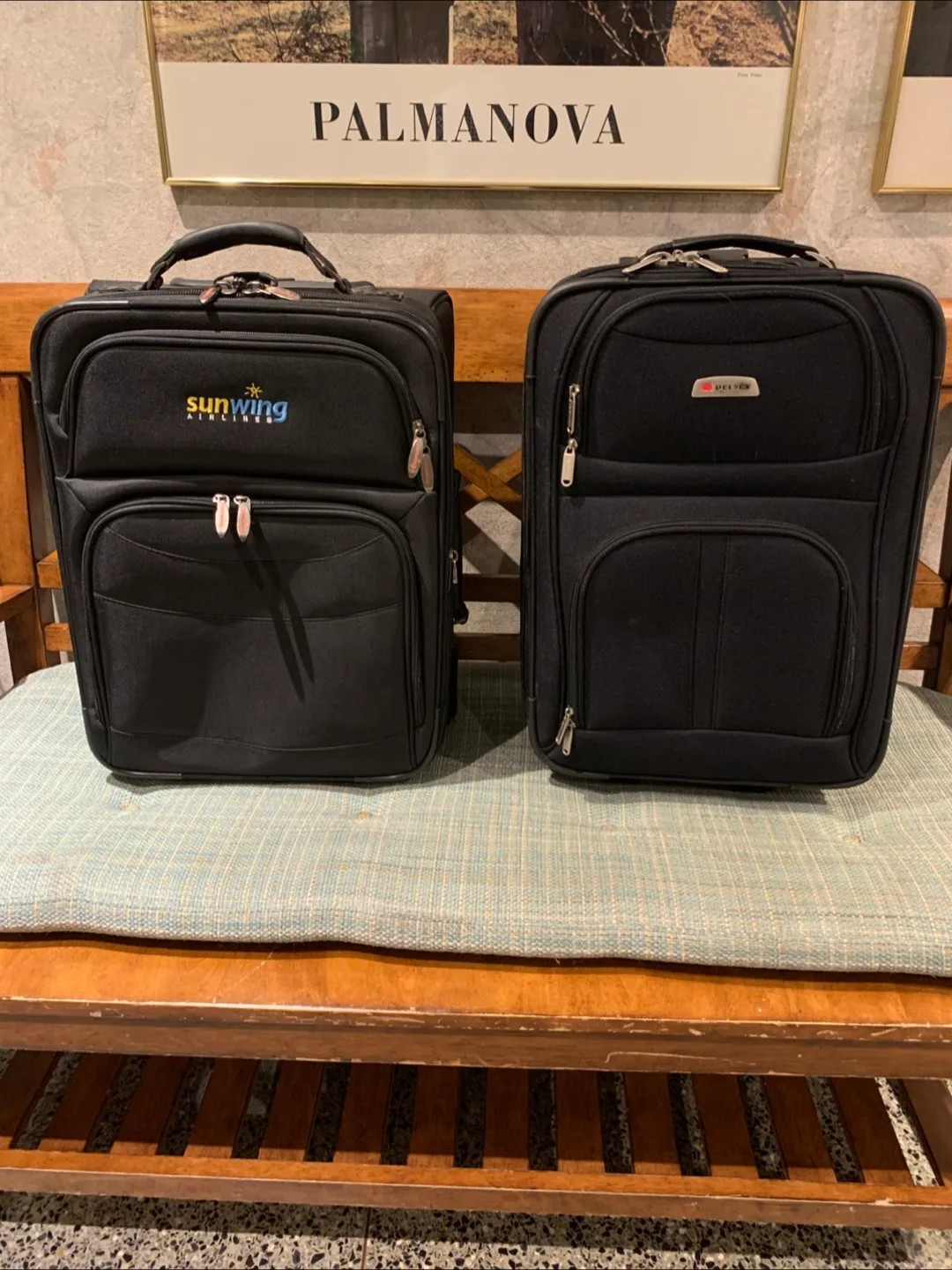 Sunwing & Delsey Black Carry-on Luggage thumbnail