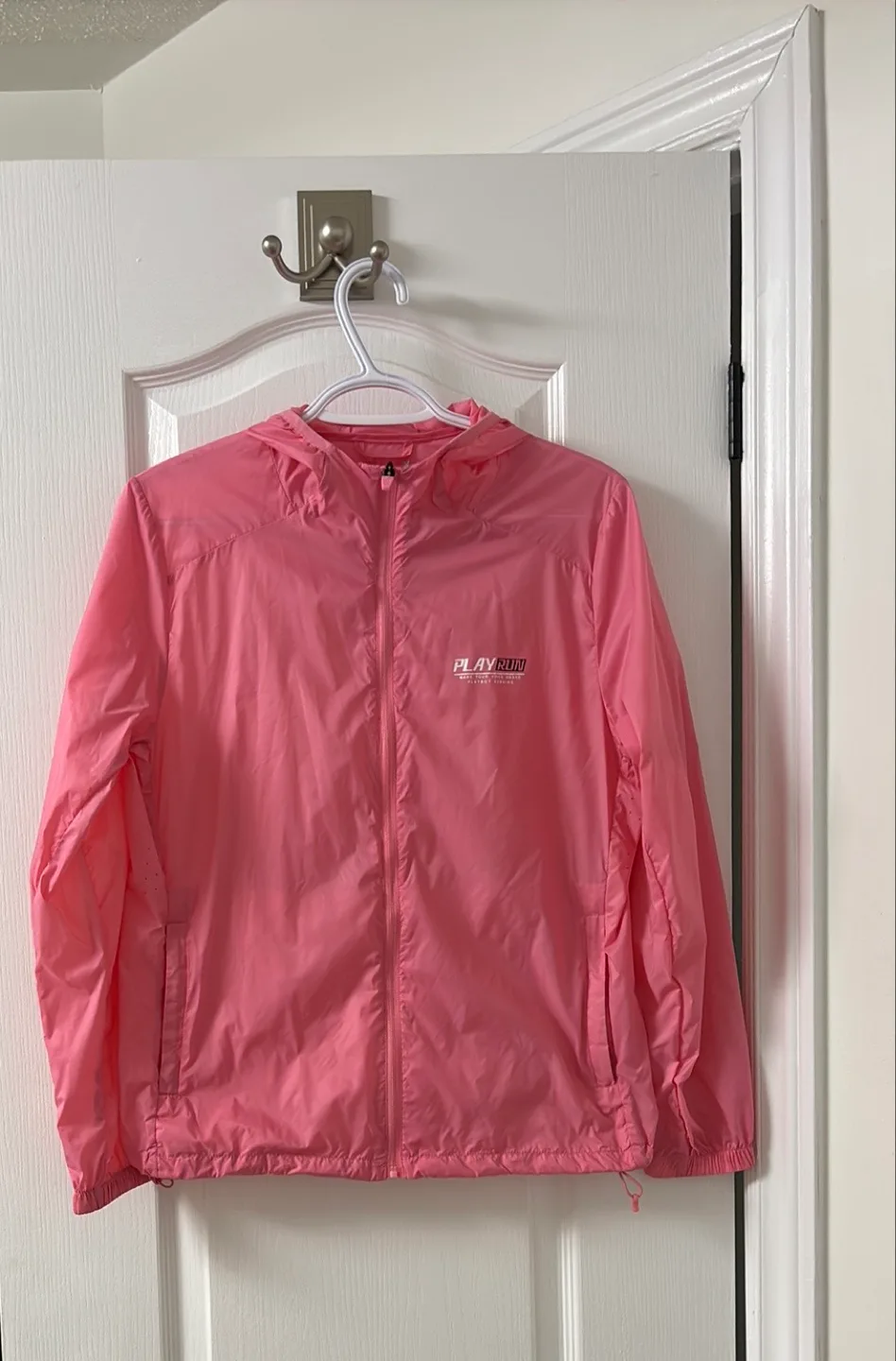 New women Pink Windbreaker Jacket size M thumbnail