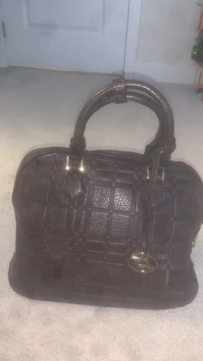 Liz Claiborne Brown Dome Satchel image indicator(2)