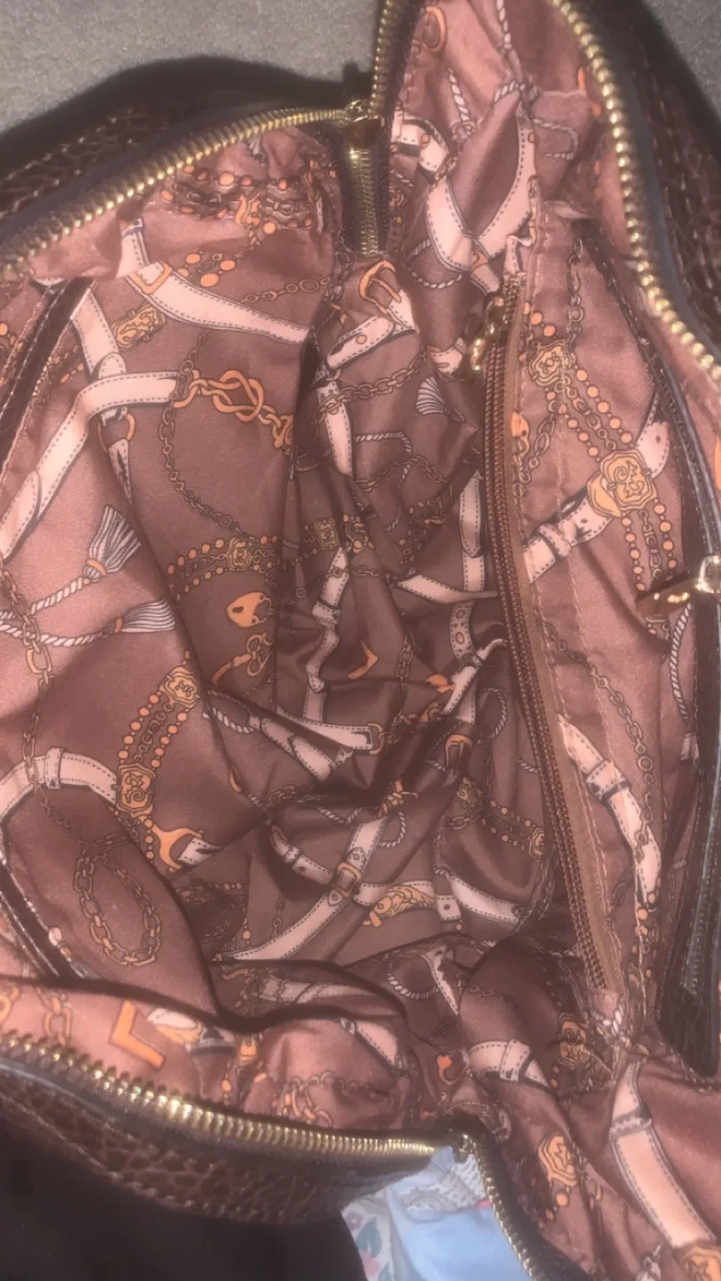 Liz Claiborne Brown Dome Satchel image indicator(3)