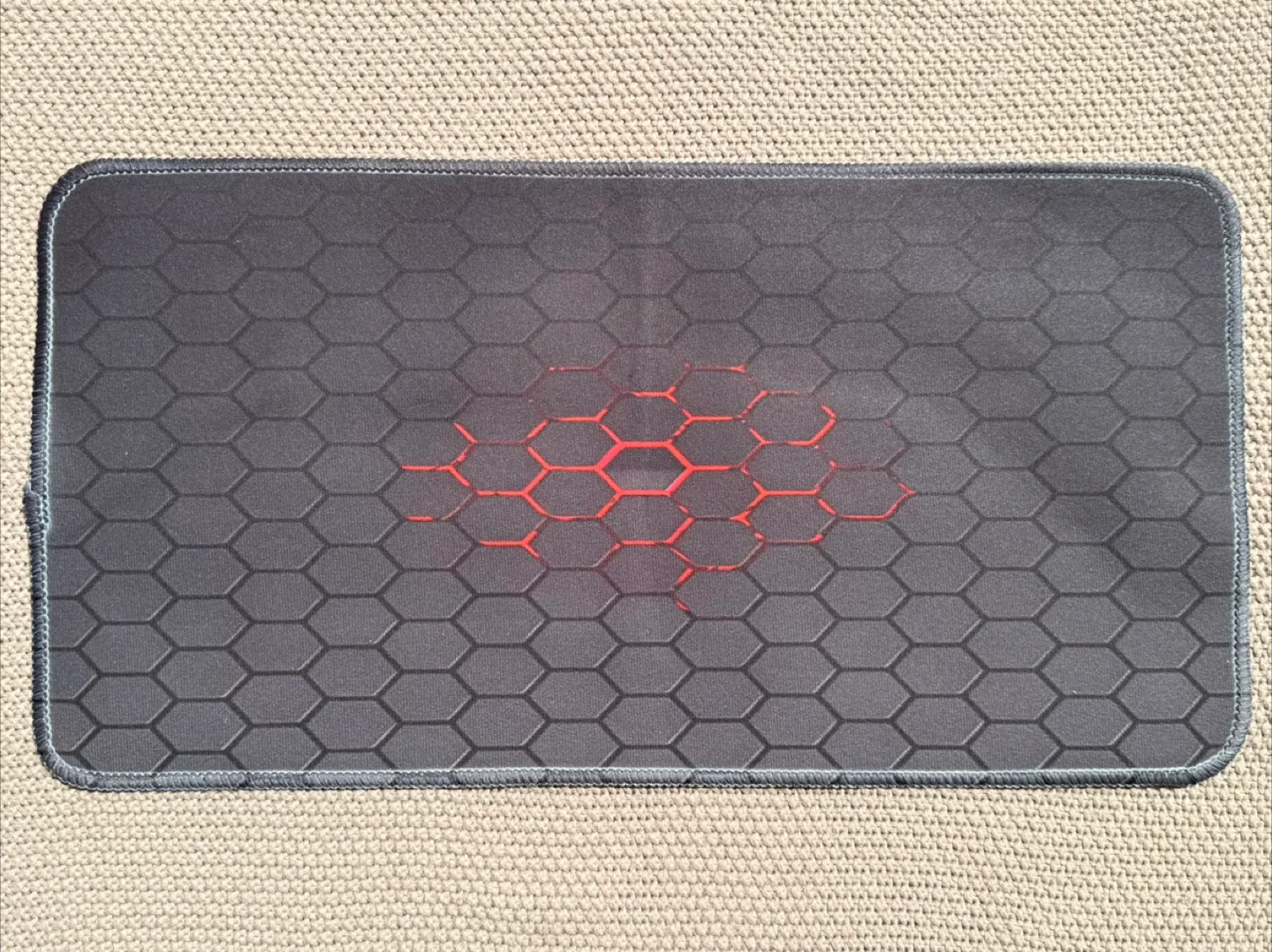 Hexagonal Honeycomb Mouse Pad / Playmat - Red thumbnail