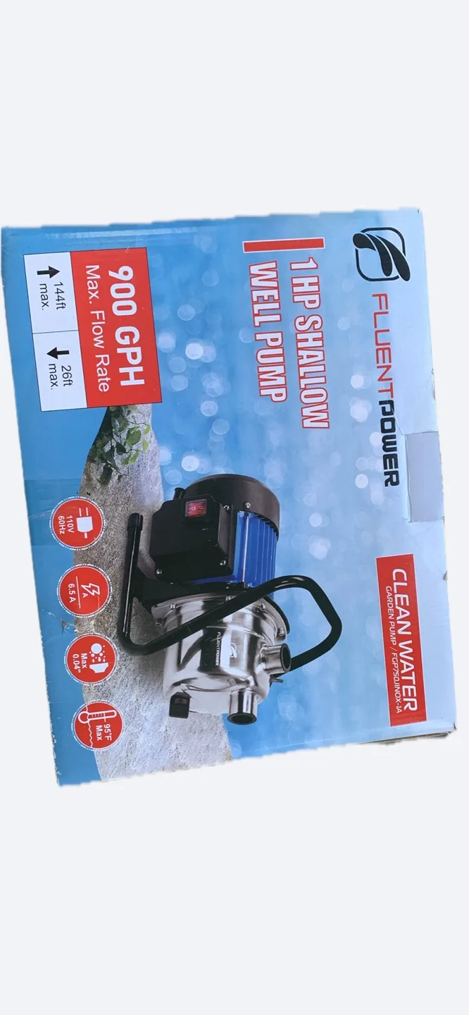 FLUENTPOWER 1 HP Shallow Well Pump - New thumbnail