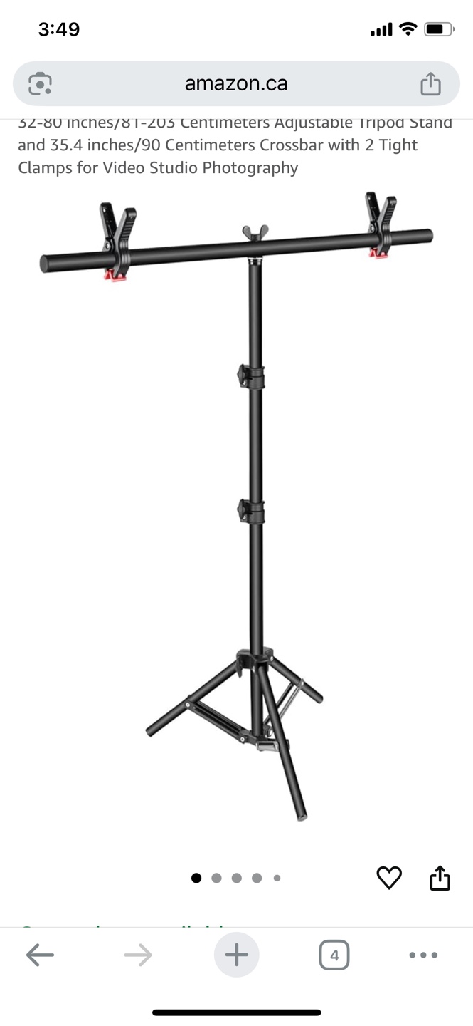Adjustable Tripod Stand 52-80 inches