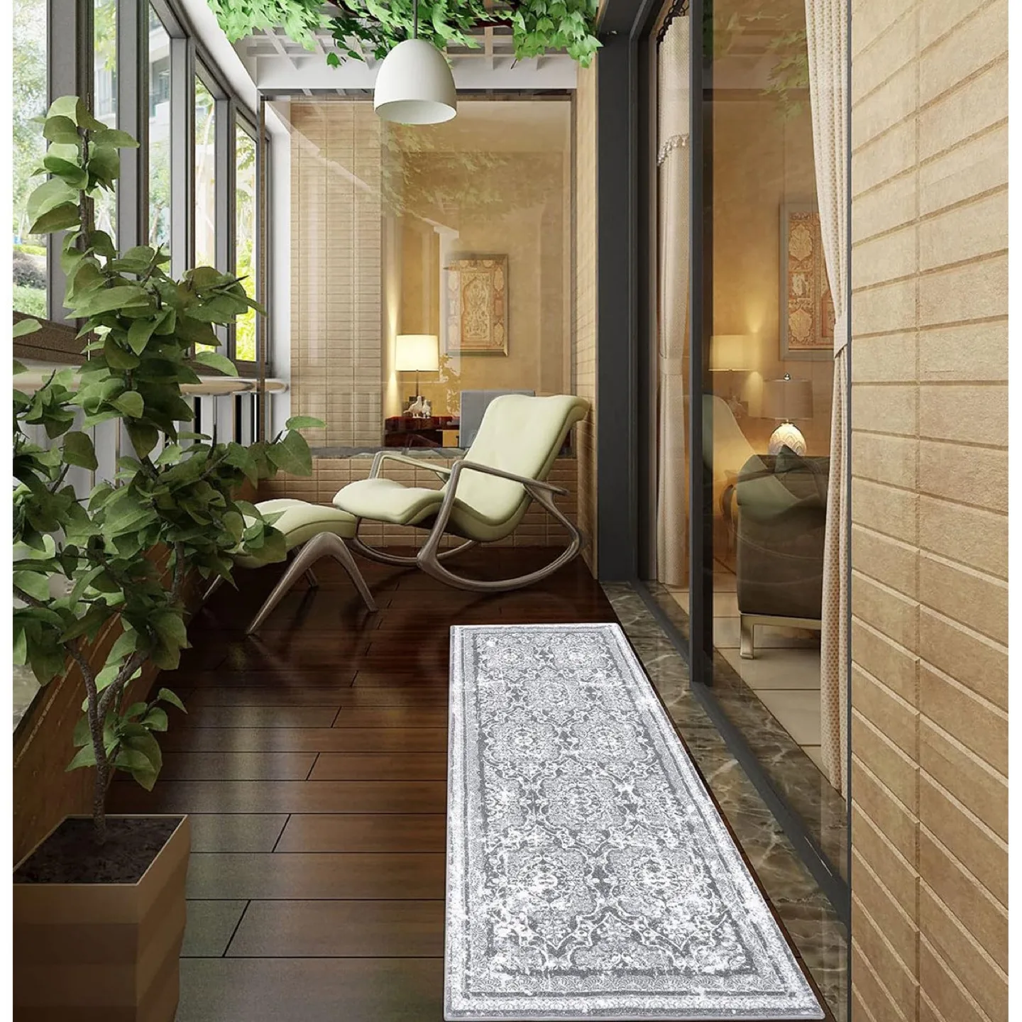 New Vaukki 2x6 Hallway Runway Rug thumbnail