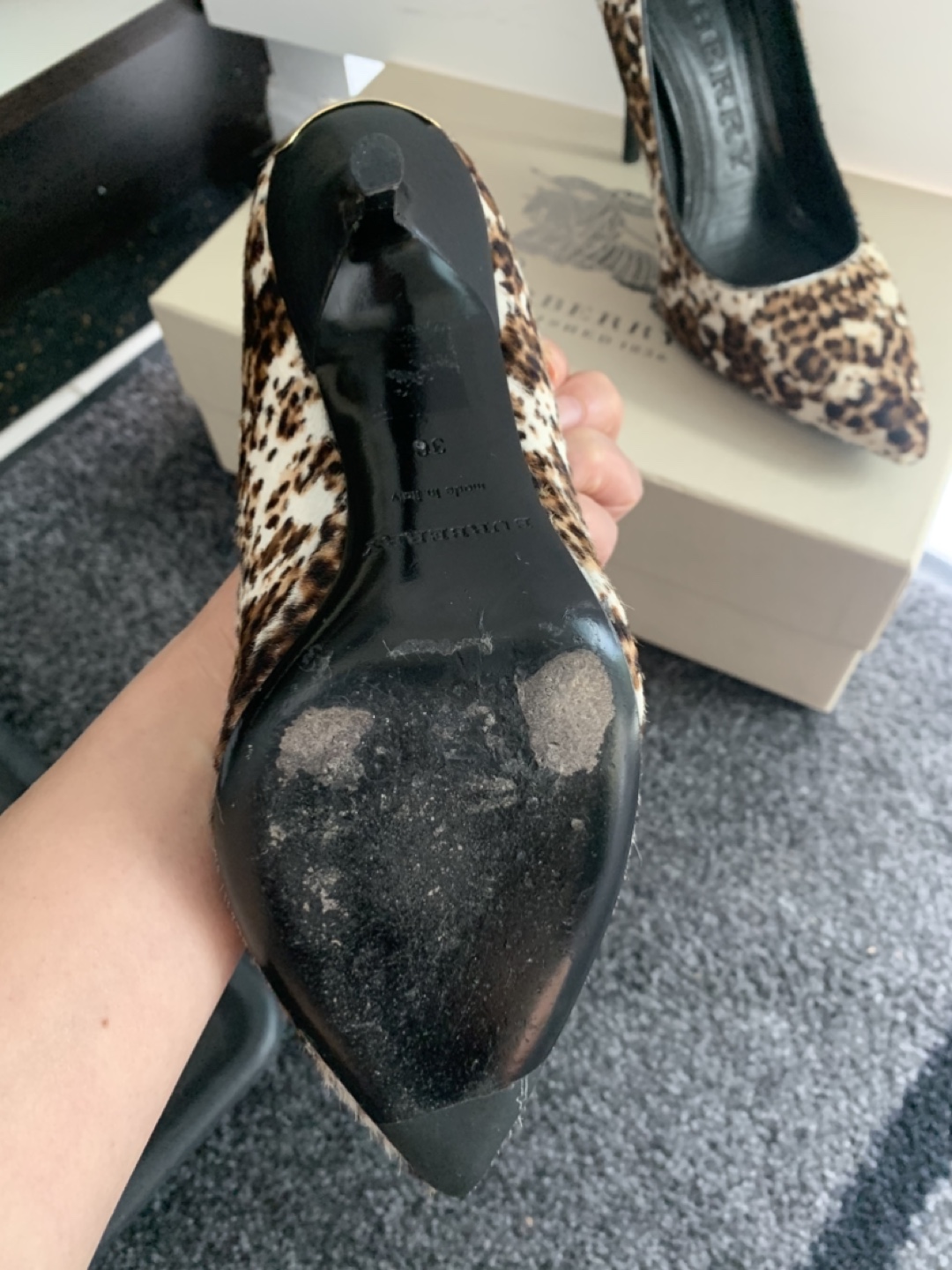 Burberry Leopard Print Heels - Size 36 - photo 3