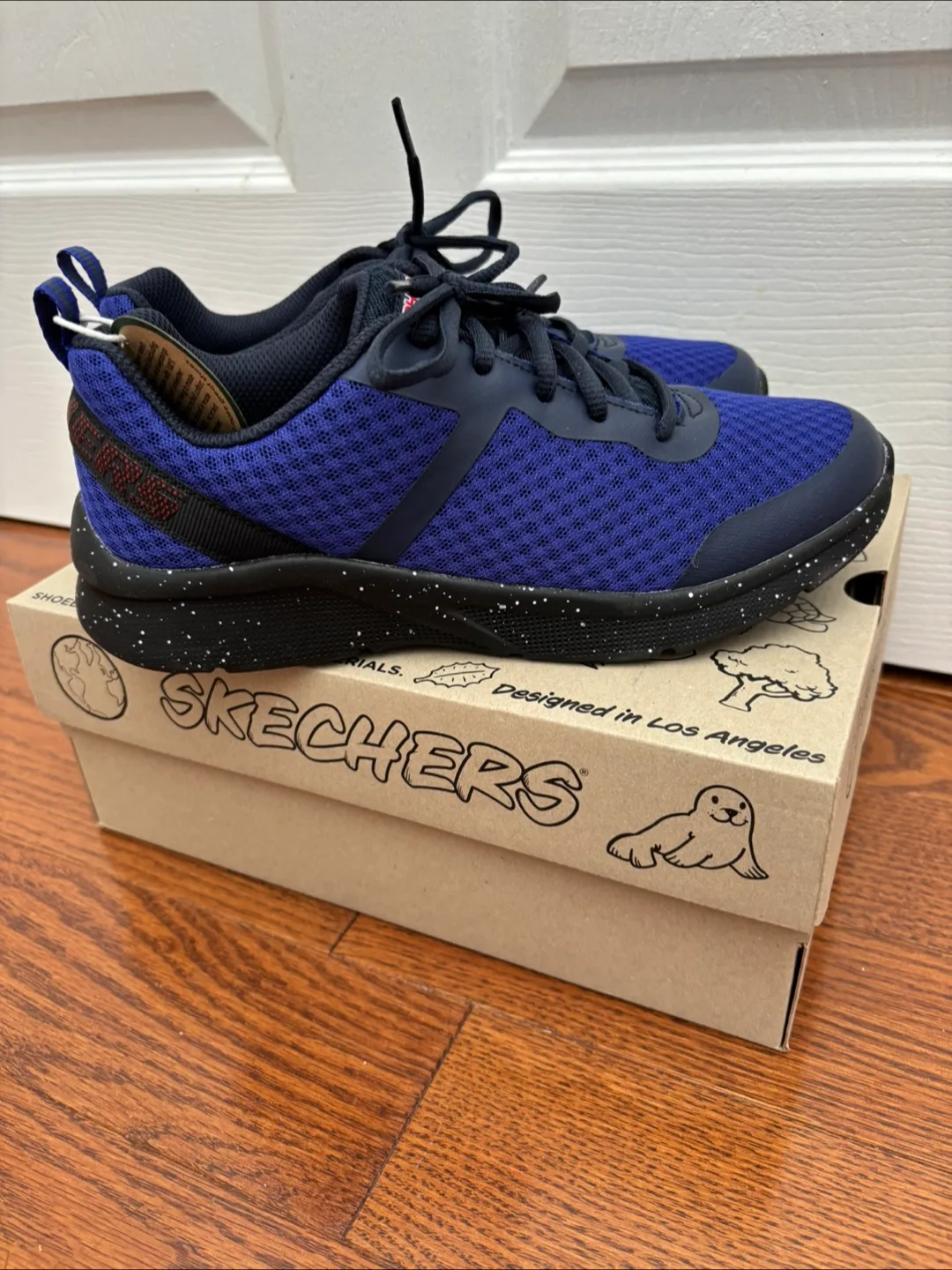 Skechers blue running shoes image indicator(2)