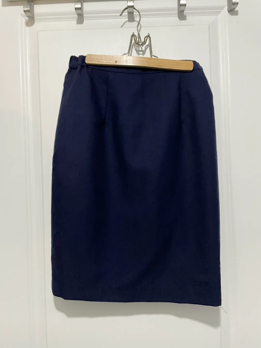 Navy Blue Pencil Skirt (S) thumbnail