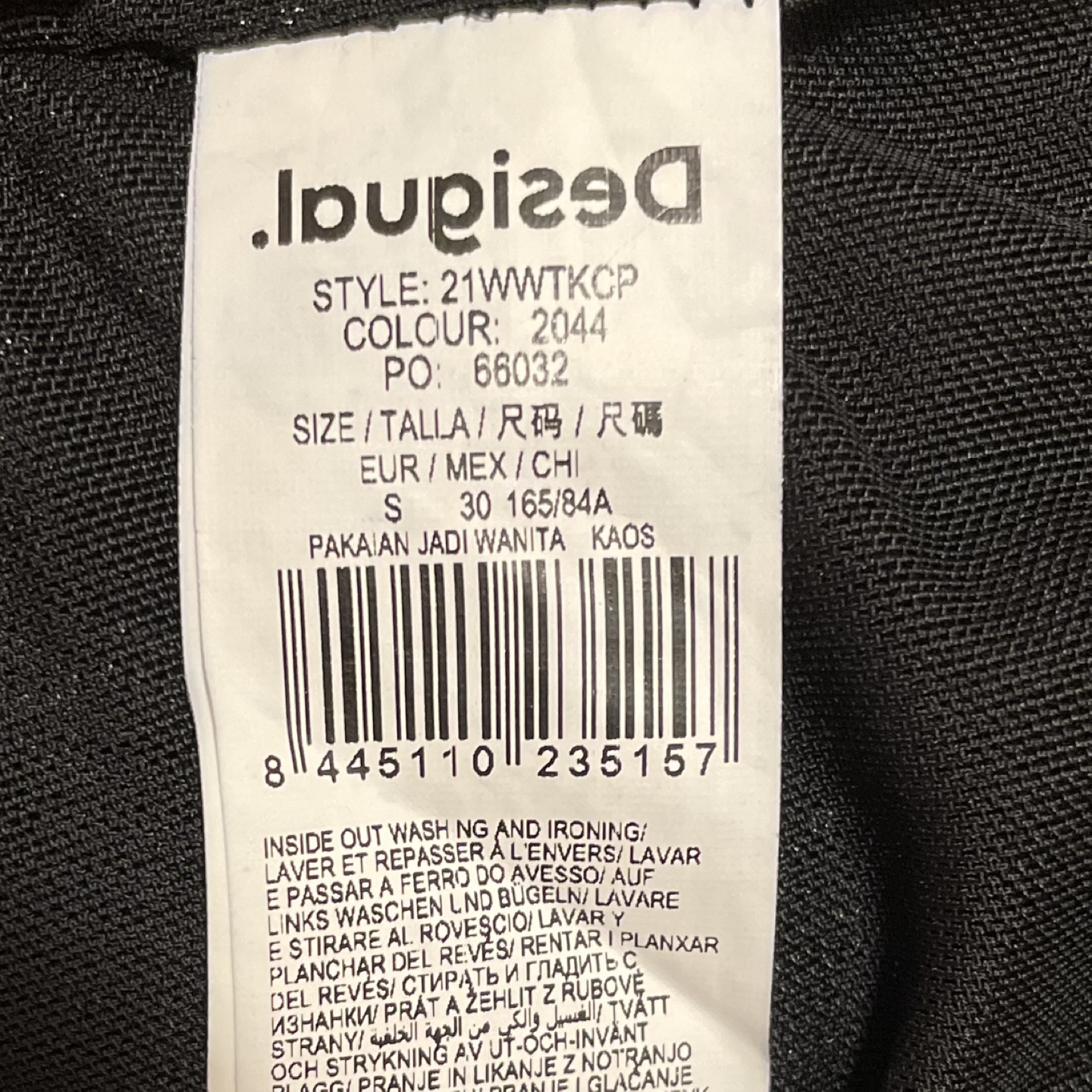 Desigual Long Sleeve Top - Size S - photo 5