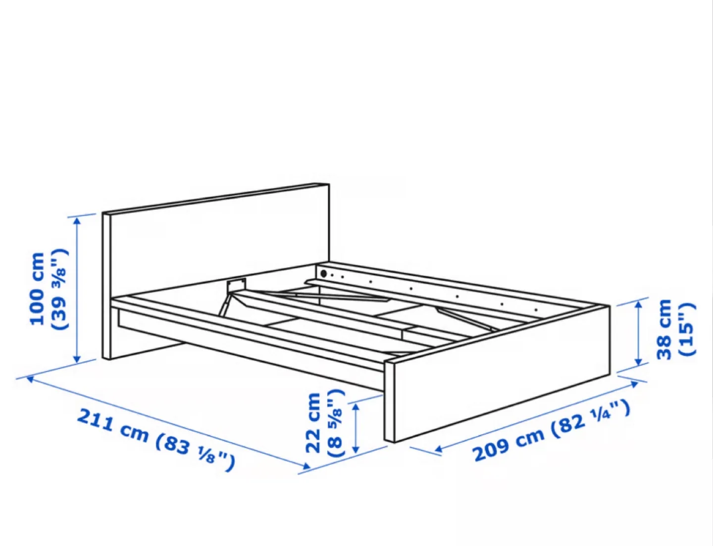 IKEA MALM Bed Frame - Queen Size thumbnail
