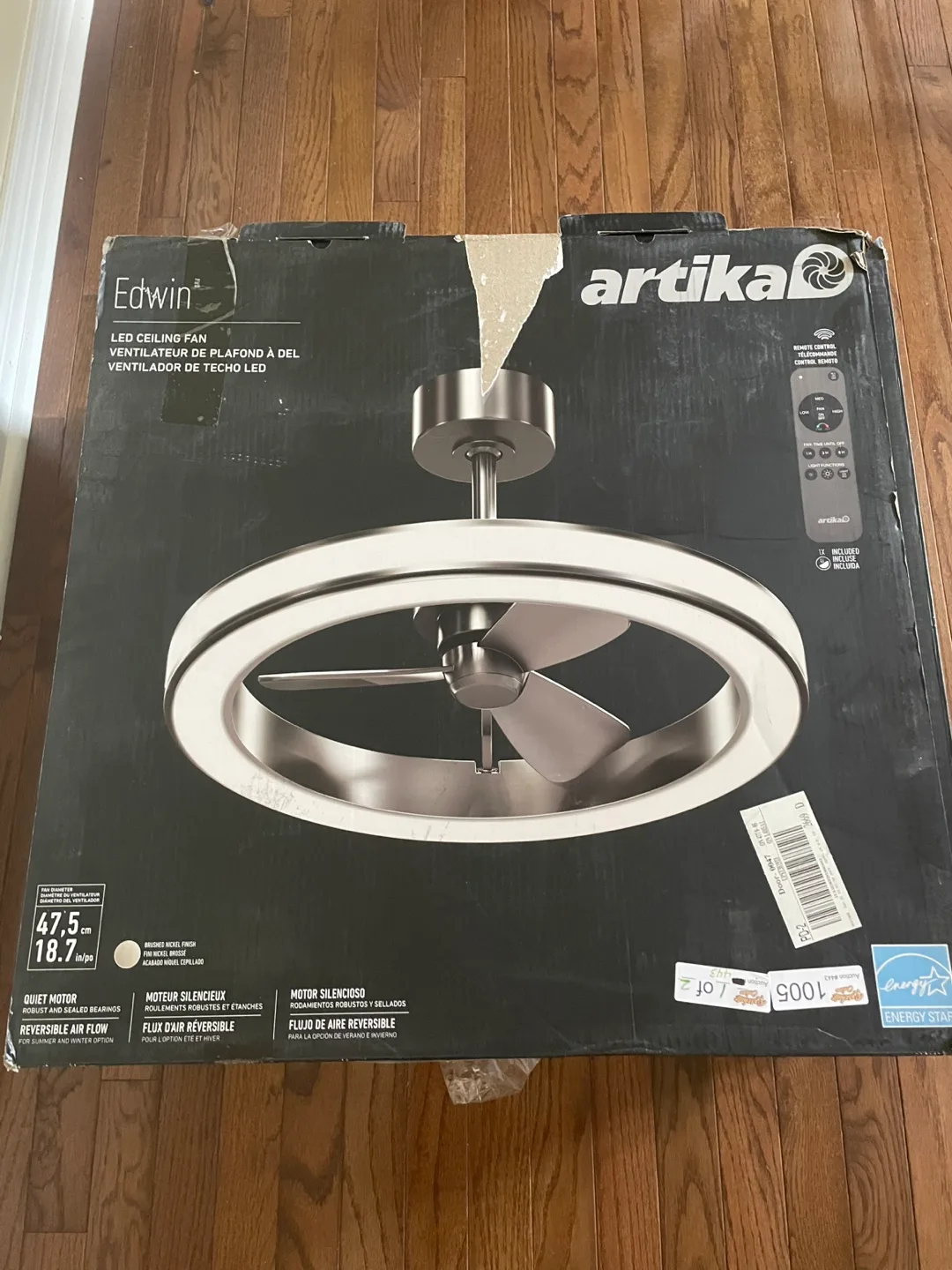 Artika Edwin LED Ceiling Fan, New in Box! thumbnail