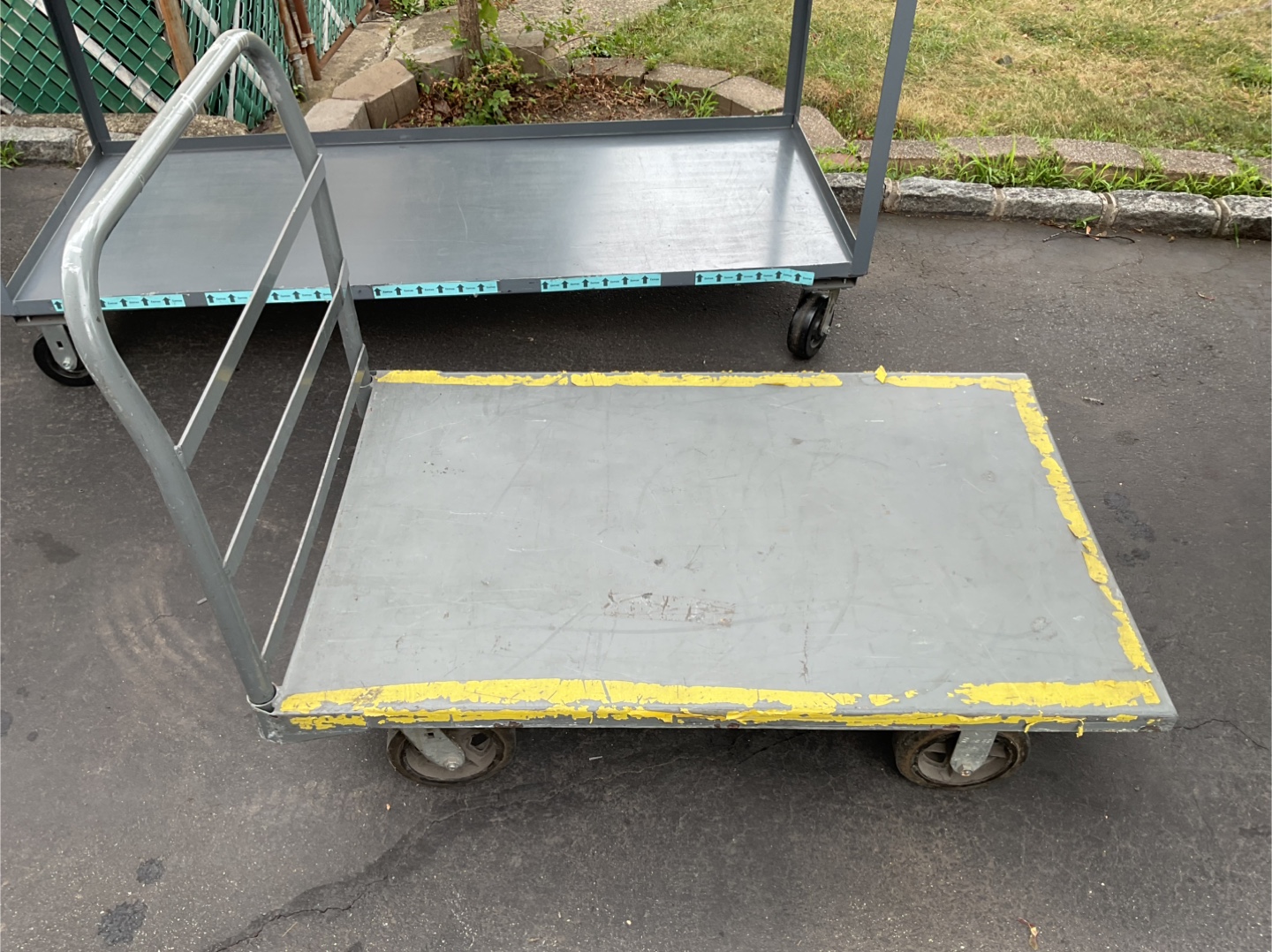 HEAVY DUTY METAL ROLLING PLATFORM CART/DOLLEY