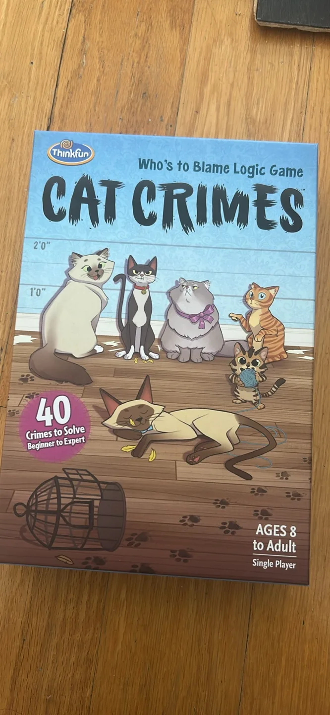 ThinkFun Cat Crimes Logic Game thumbnail