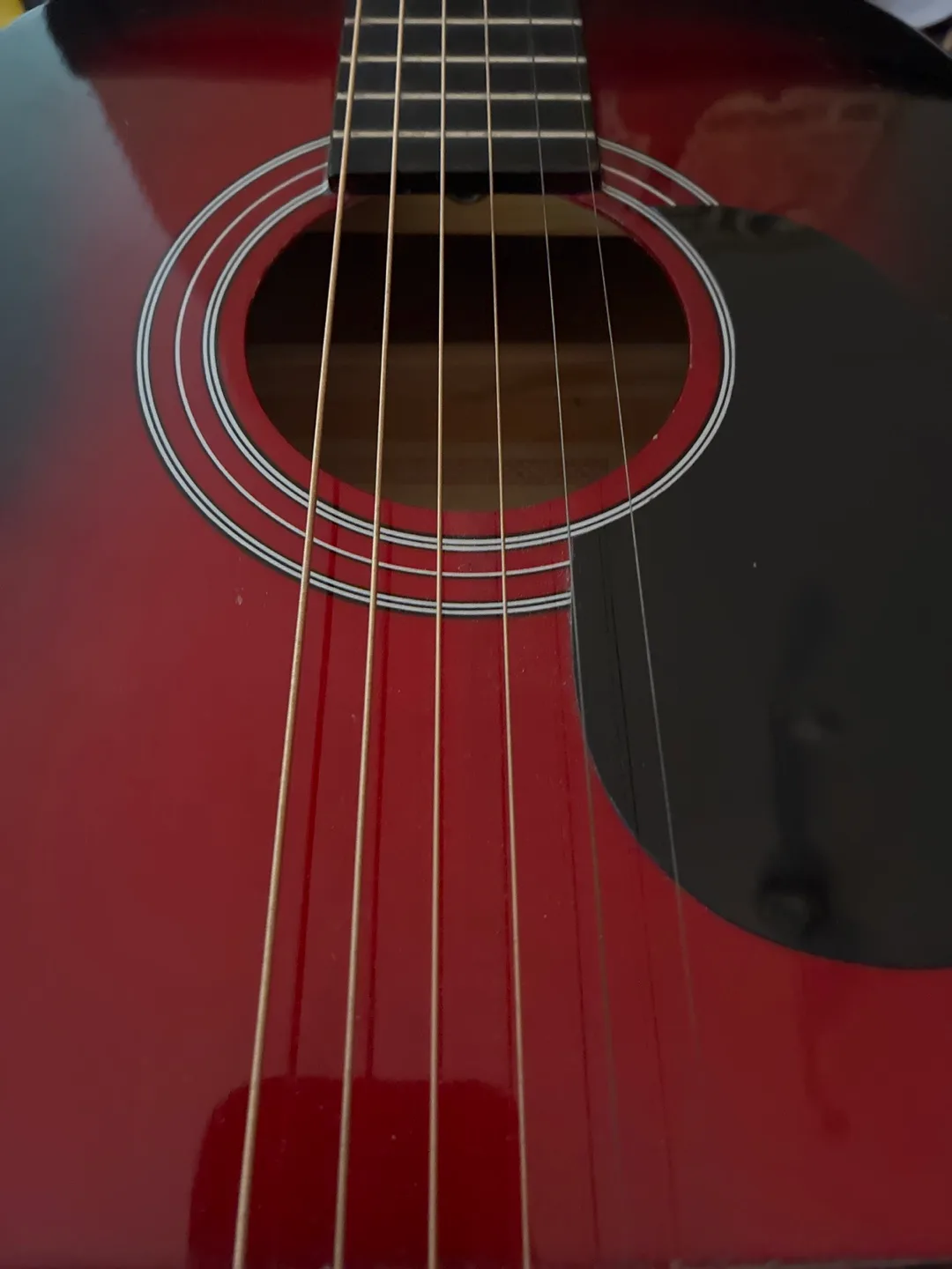 Denver Acoustic Guitar - Red and Black image indicator(3)