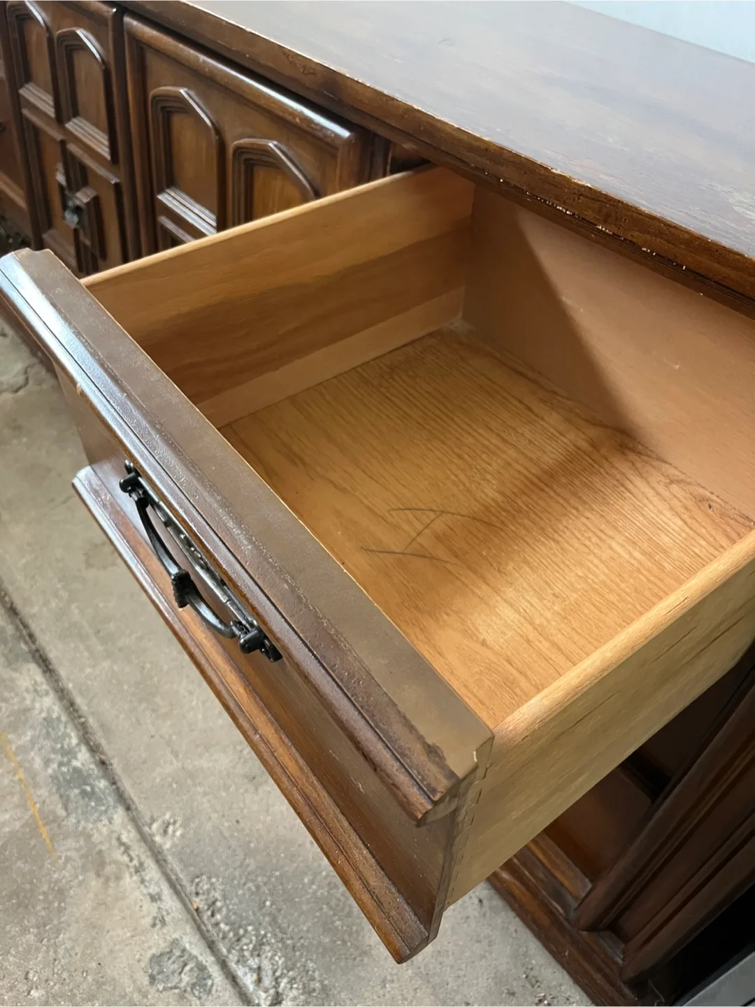 Vintage Wooden Dresser with 9 Drawers! image indicator(6)